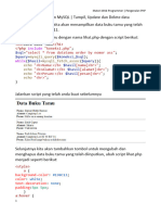 Jobsheet 12 PHP MySQL Tampil Data