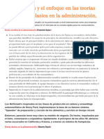 MC Donald's y El Enfoque en Las Teorias Cientifica y Clasica en La Administración.