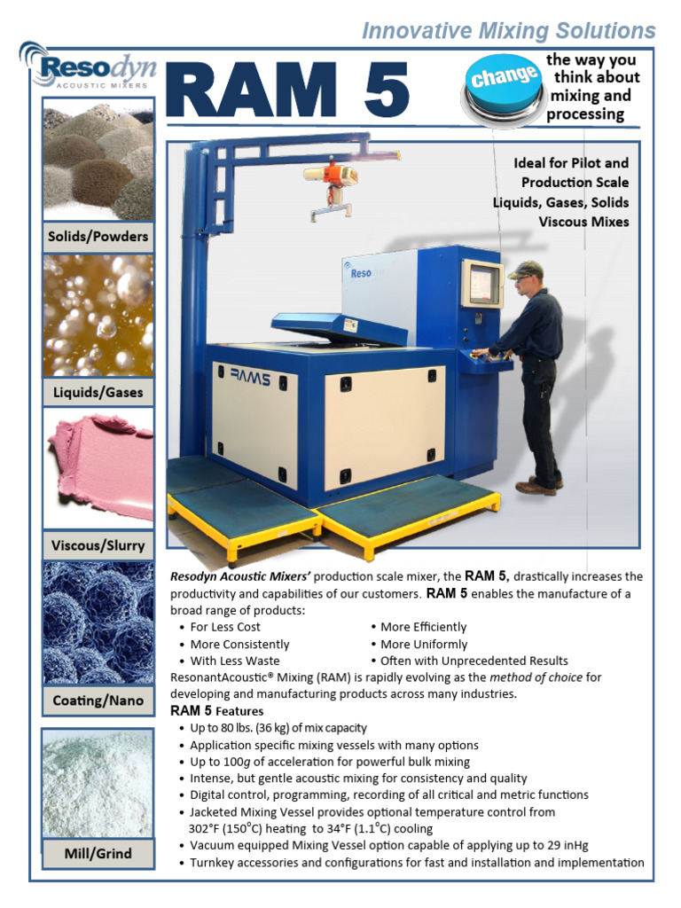 RAM 5 Product Sheet 092017 FINAL | PDF | Liquids | Plastic