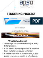 Tendering half-day