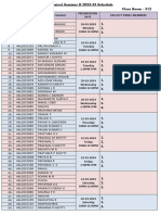 8th B Seminar Schedule