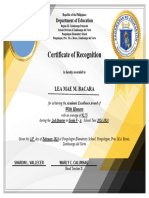 HonorCertificate With BackGround