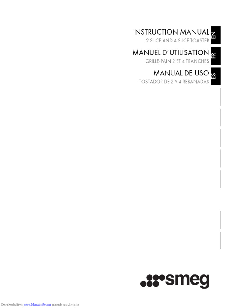 Smeg TSF01 (Manual) PDF Safety Ac Power Plugs And Sockets