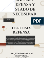 Legítima Defensa y Estado de Necesidad