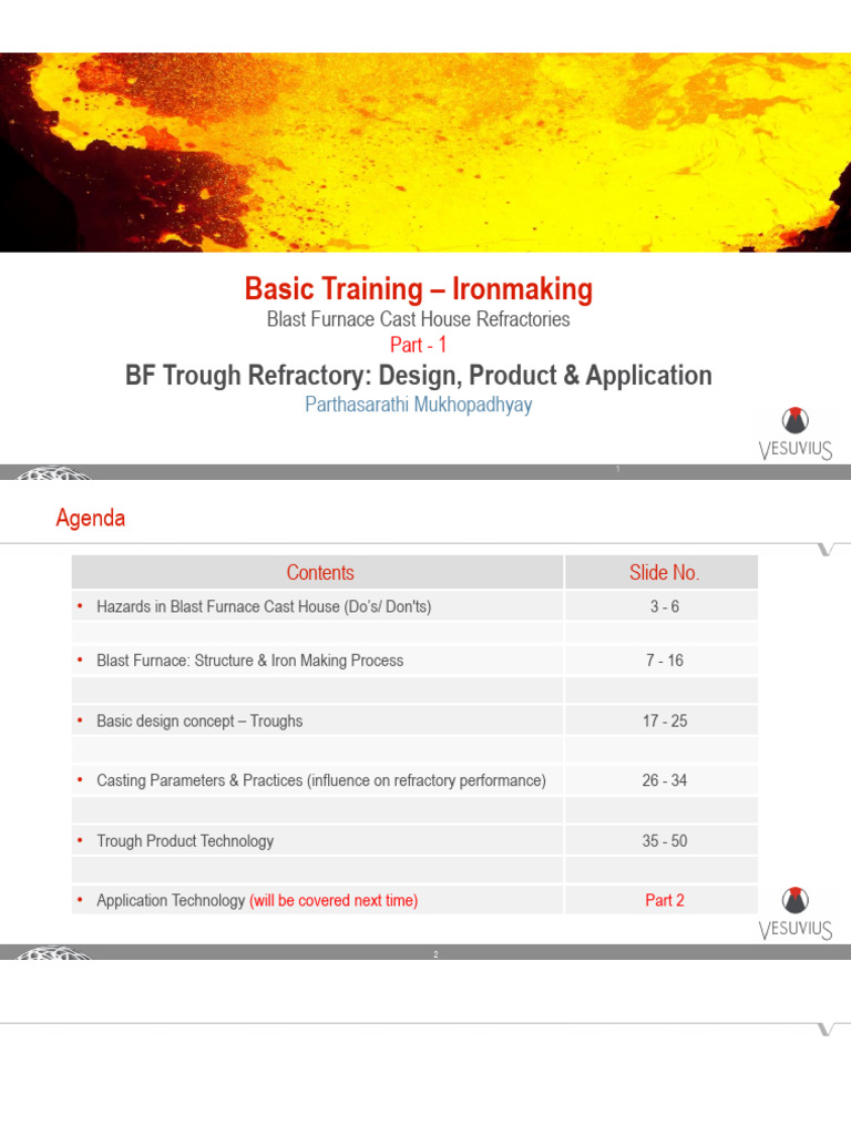 BF Cast House Product & Design PDF Blast Furnace Refractory