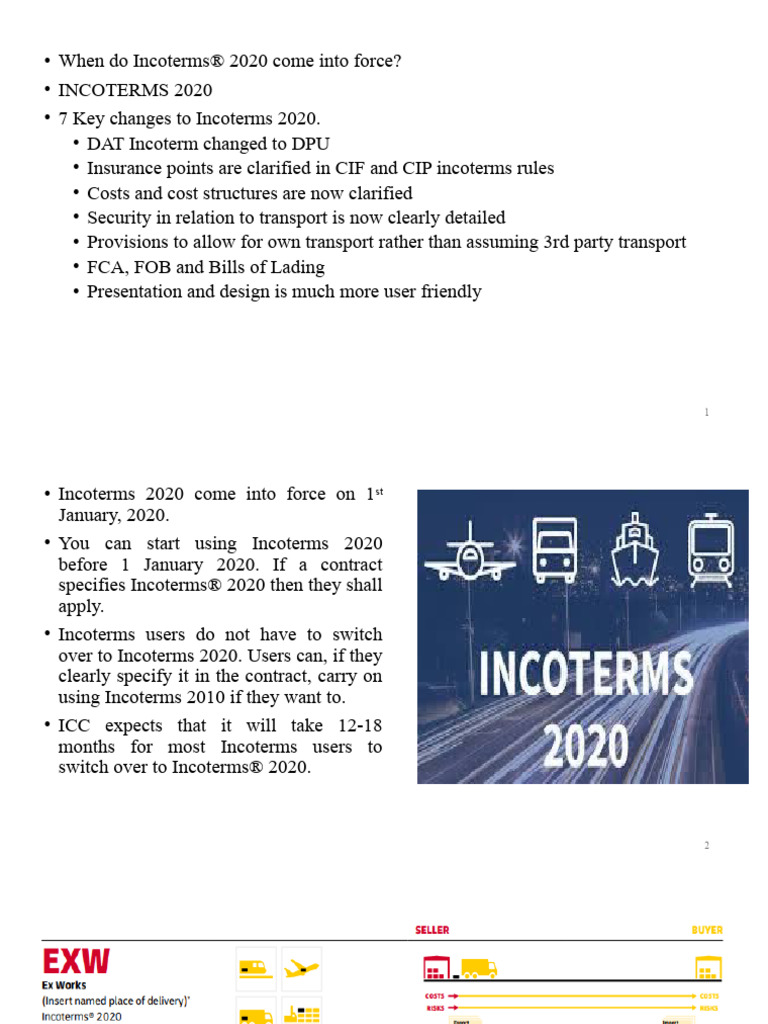 HOW MANY INCOTERMS ARE THERE IN 2020 visual data 6