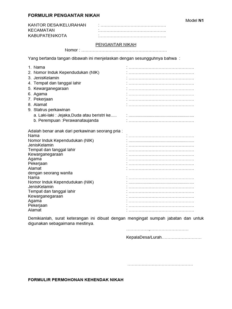 Form N 1 N 5 Pdf