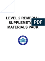 Level 2 Remedial Supplementary Materials Pack