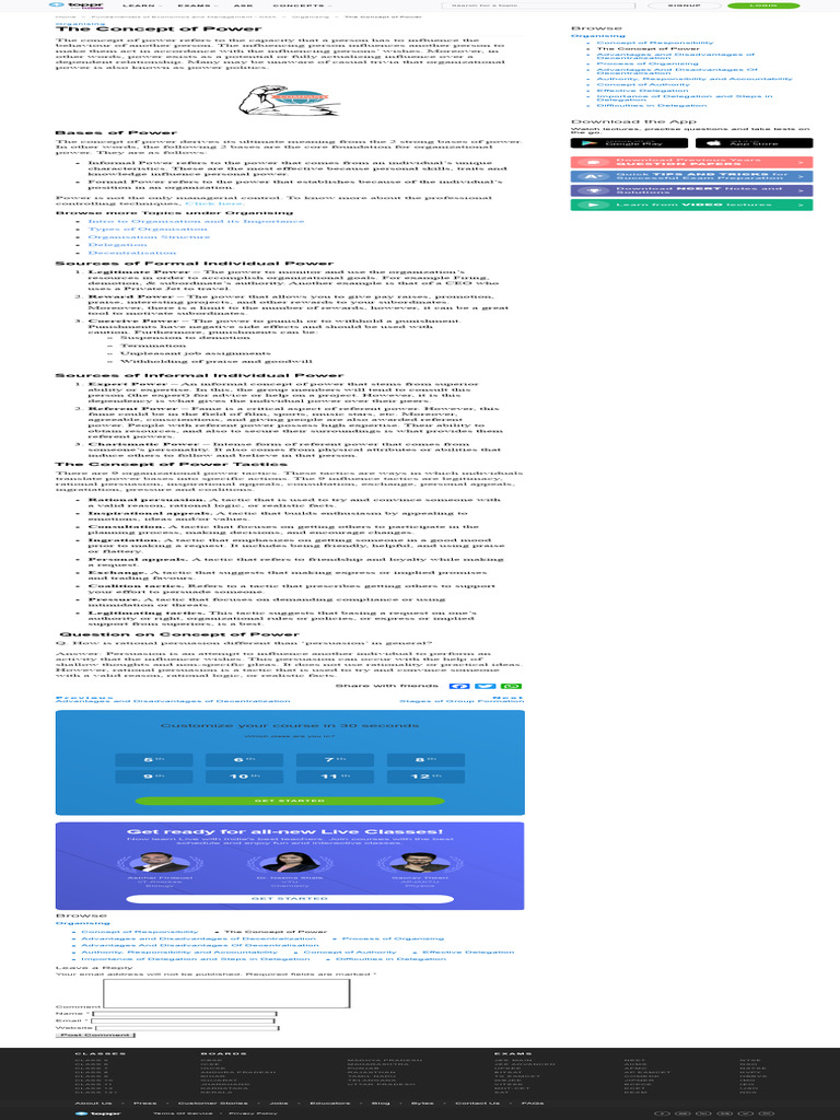 Understanding Power in Organizations | PDF | Power (Social And ...