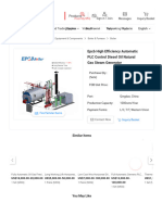 Epcb High Efficiency Automatic PLC Control Diesel Oil Natural Gas Steam Generator - China Steam Genrator and Diesel Oil Steam Generator