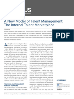 A New Model of Talent Management - The Internal Talent Marketplace