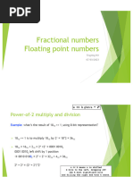 TP3 Fractional and Floating Point Numbers Solutions