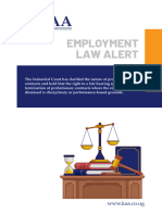 Kaa Employment Law Alert - Probationary Contracts
