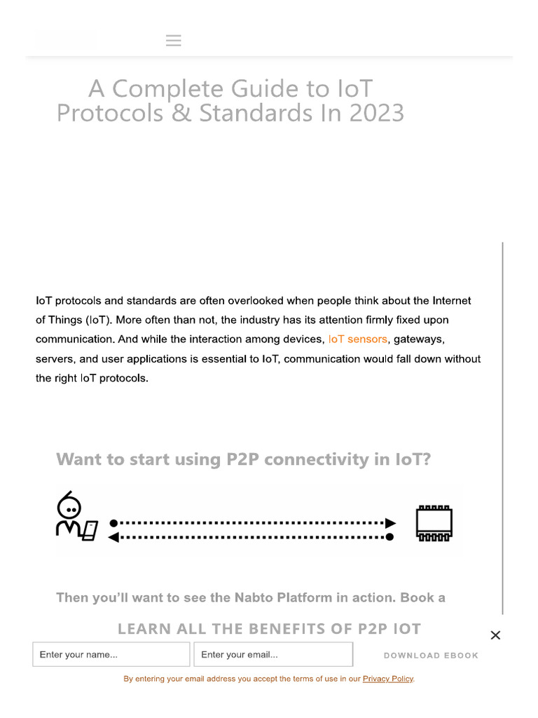 IOT protocols | PDF