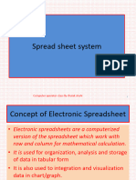 Spread Sheet