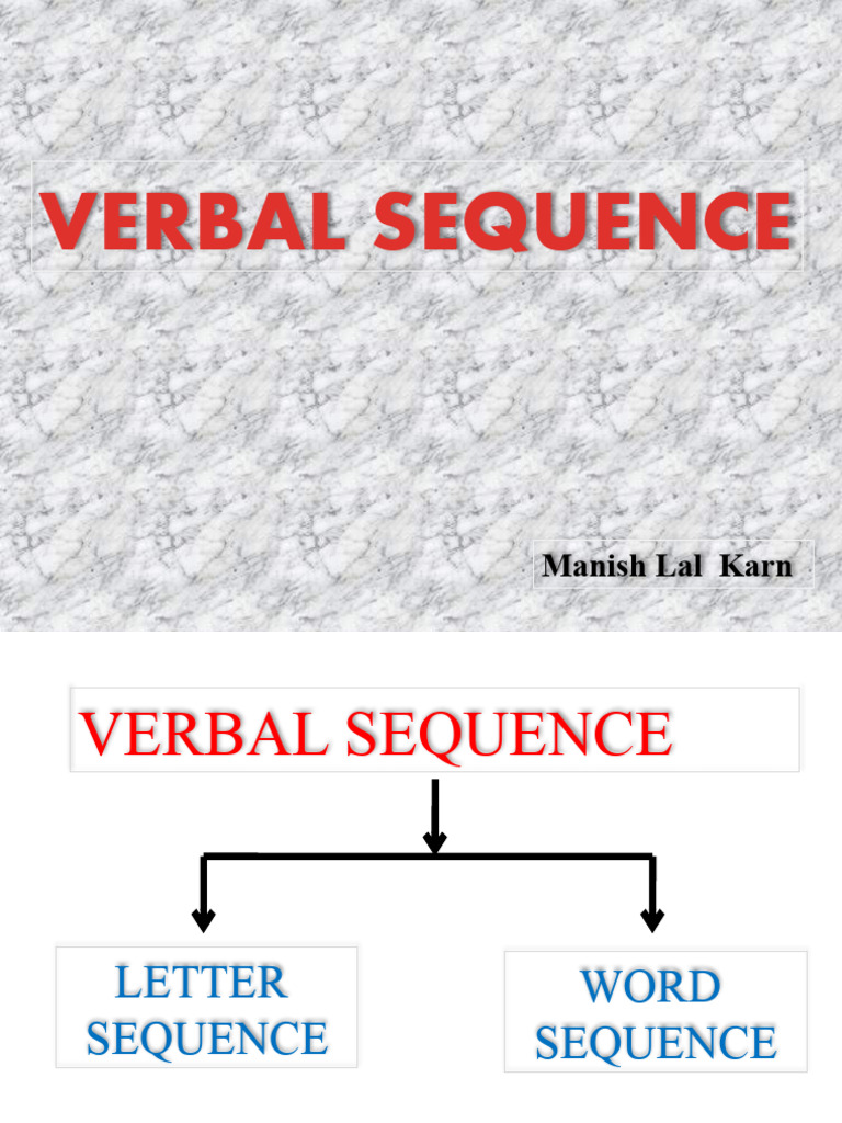 IQ Verbal Series | PDF