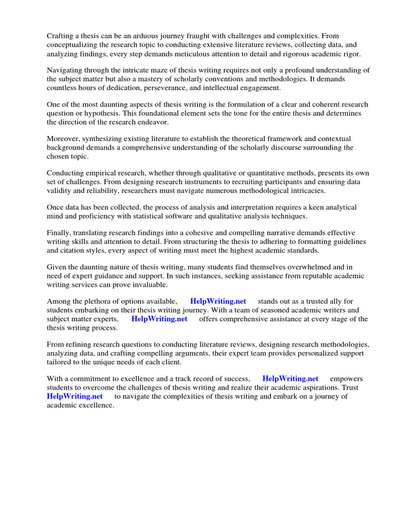 Thesis Instructions Pdf Thesis Methodology