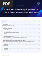 Confluent Streaming Pipelines To Cloud Data Warehouses With AWS