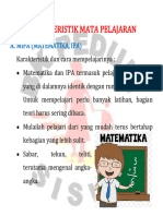 BK KLS 7 KARAKTERISTIK MATA PELAJARAN Pertemuan Ke 2