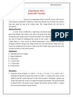 Exp 2 Series DC Circuits