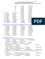 Grade 7 - REVISION FOR SECOND MIDTERM