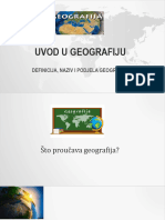 Definicija, Naziv I Podjela Geografije