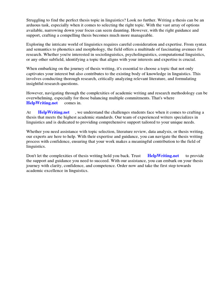 Linguistics intelligence overview