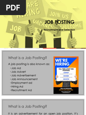 Lesson 5 Job Posting