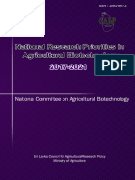 04 National Research Priorities On Biotecnology