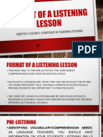 Hamoc - Format of A Listening Lesson