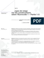 TI-Charges de Neige Sur Les Constructions Selon Eurocode 1 - Partie 1-3