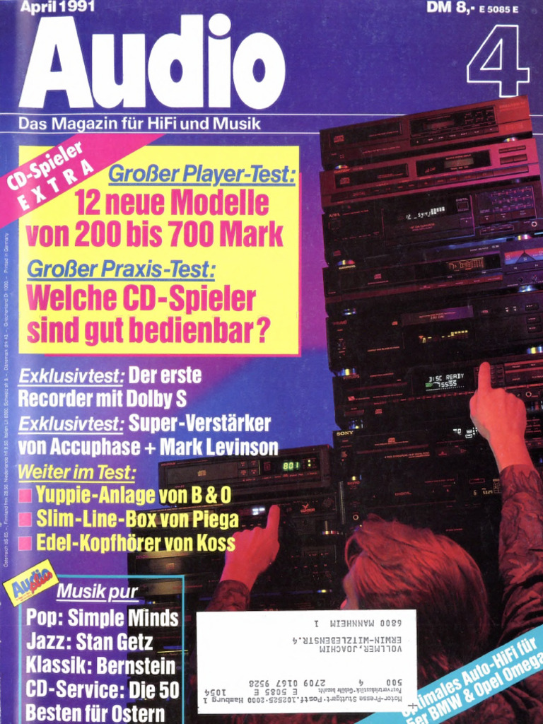 Audio 1991 Heft 4 | PDF