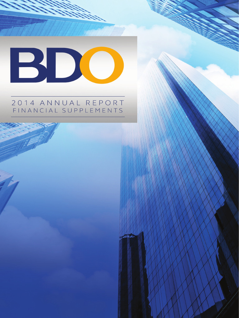 BDO 2014 Annual Financial Report | PDF | Audit | Dividend