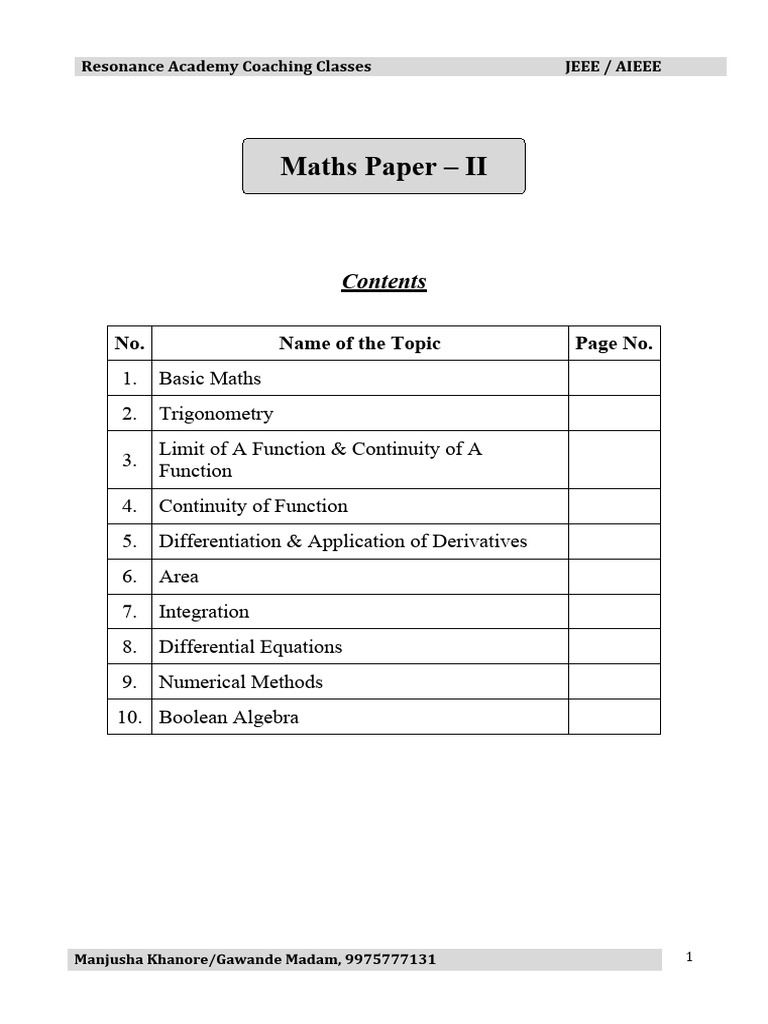 Math Note of class 11th Maharashtra boards PDF Trigonometric