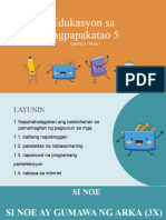 Edukasyon Sa Pagpapakatao 5: Quarter 1-Week 1