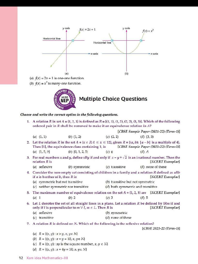 Class 12 Maths Previous Year Question - Compressed | PDF