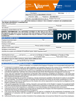 Work Experience Arrangement Form 2024
