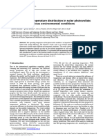 An Analysis of Temperature Distribution in Solar P