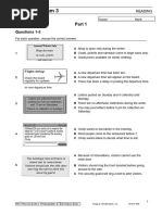 PET Prac Exam 3 Reading