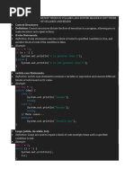 Control Structures