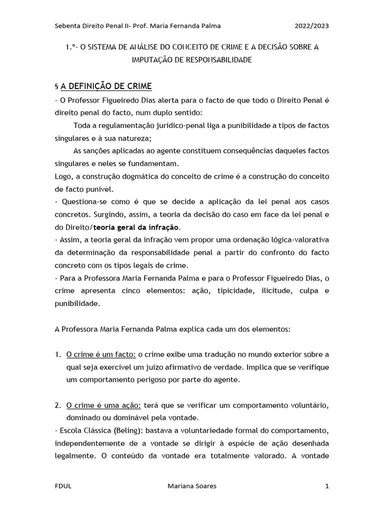 Elementos do Crime no Direito Penal | PDF | Crimes | Crime e Violência