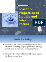 Lesson 2 Properties of Liquids and Intermolecular Forces