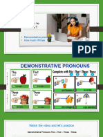Demonstrative Pronouns, How Much Prices Students