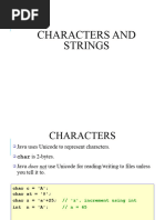 Characters and Strings