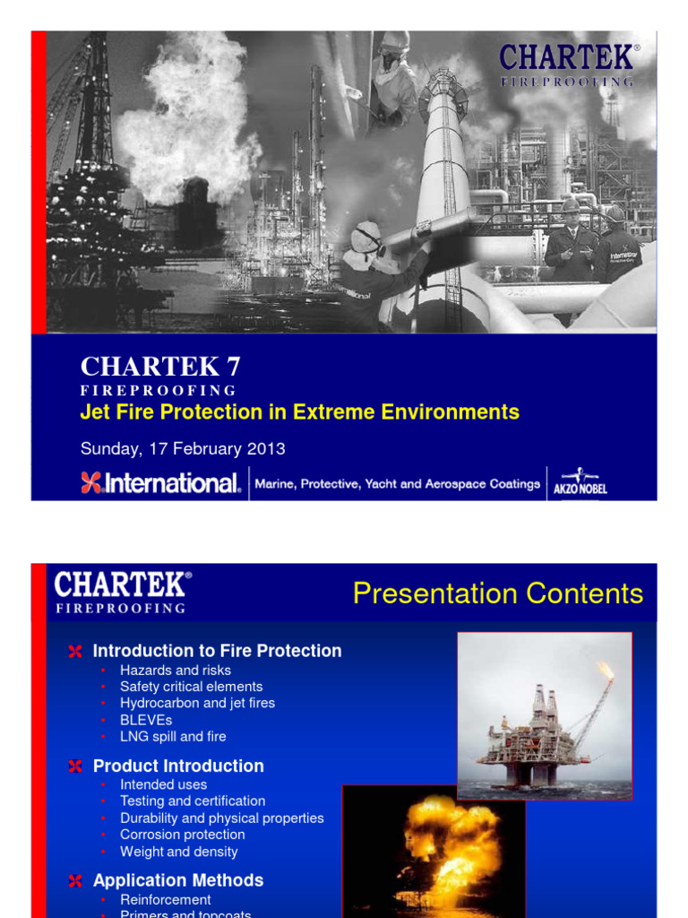 Chartek 7: Jet Fire Protection Overview | PDF | Epoxy | Liquefied ...
