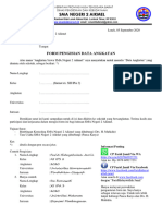 Form Pengisian Data Angkatan