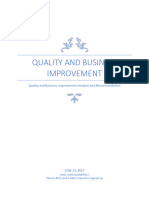 Quality and Business Improvement