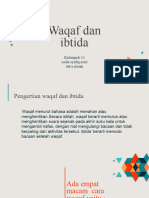 Waqaf Dan Ibtida'