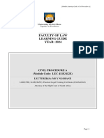 Learning Guide - Civil Procedure 2024