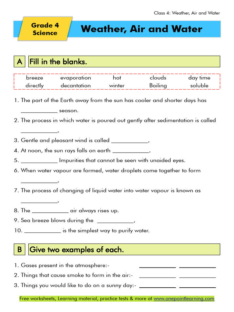 Weather Crossword Download Free PDF Water Vapor Water